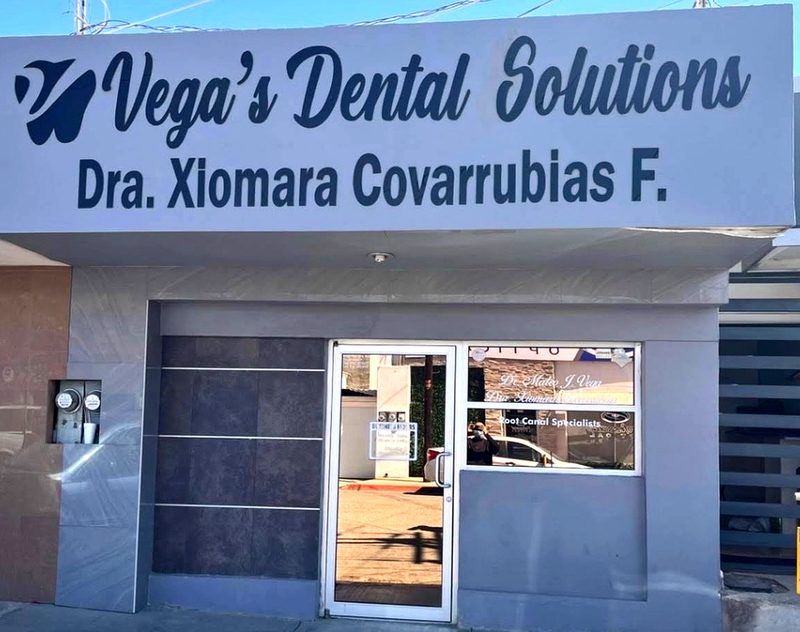 Vega's Dental Solutions clinic front office in Los Algodones Mexico